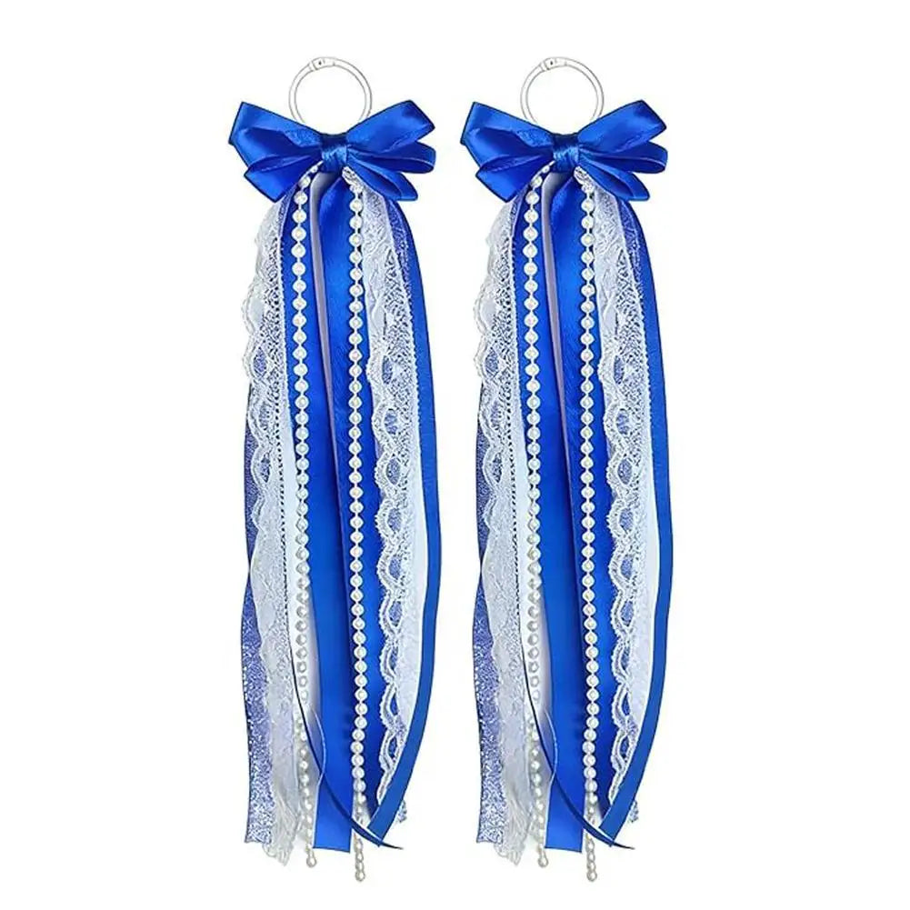 Pearl Bow Ribbon Boot Charms – Lace Tassel Shoe Accessories