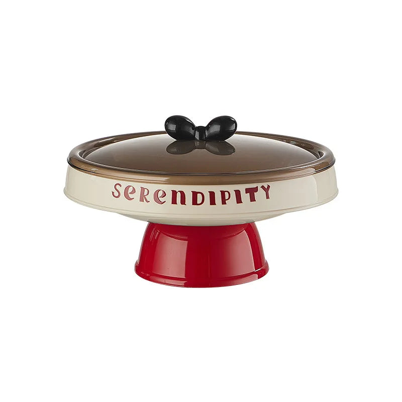 Elevated Fruit Bowl & Snack Tray with Lid | Kitchen Organizer