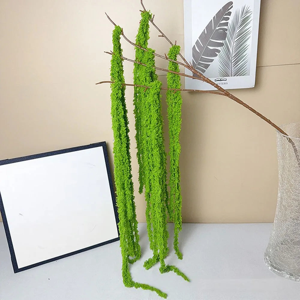 Multicolor Amaranthus Artificial Hanging Plant – Yarn Tassel