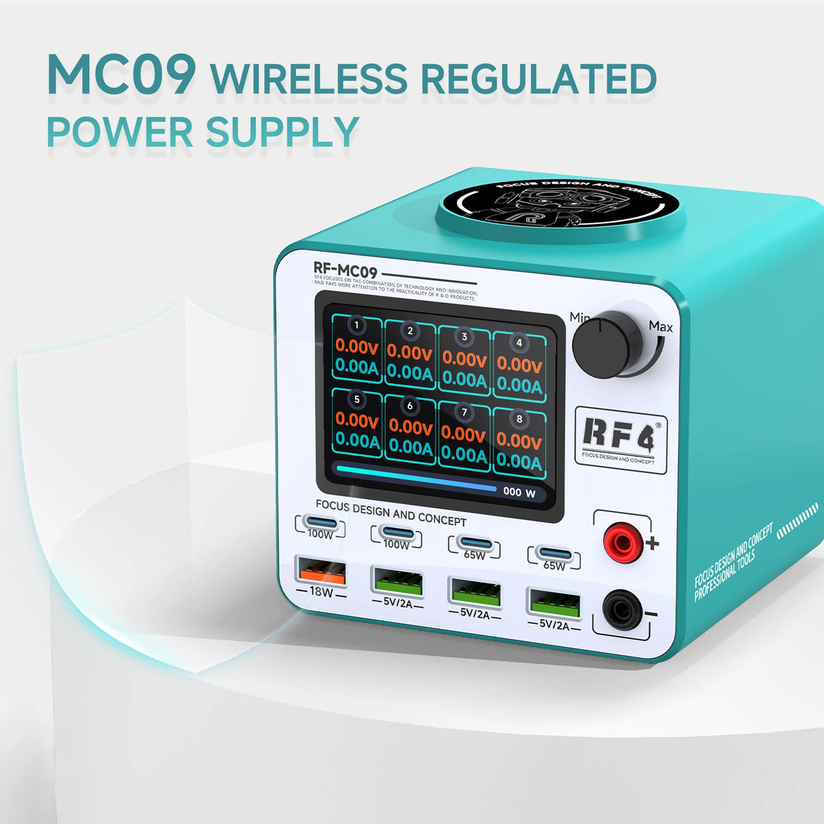 RF4 RF-MC09 150W 8-Port Smart Charging Station | Real-Time