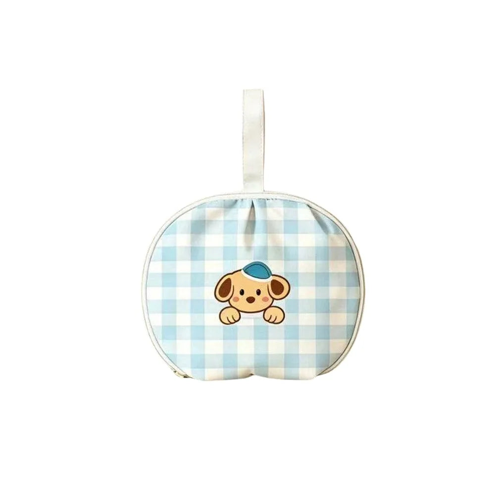 Round Zipper Underwear Storage Bag | Cartoon Travel Organizer
