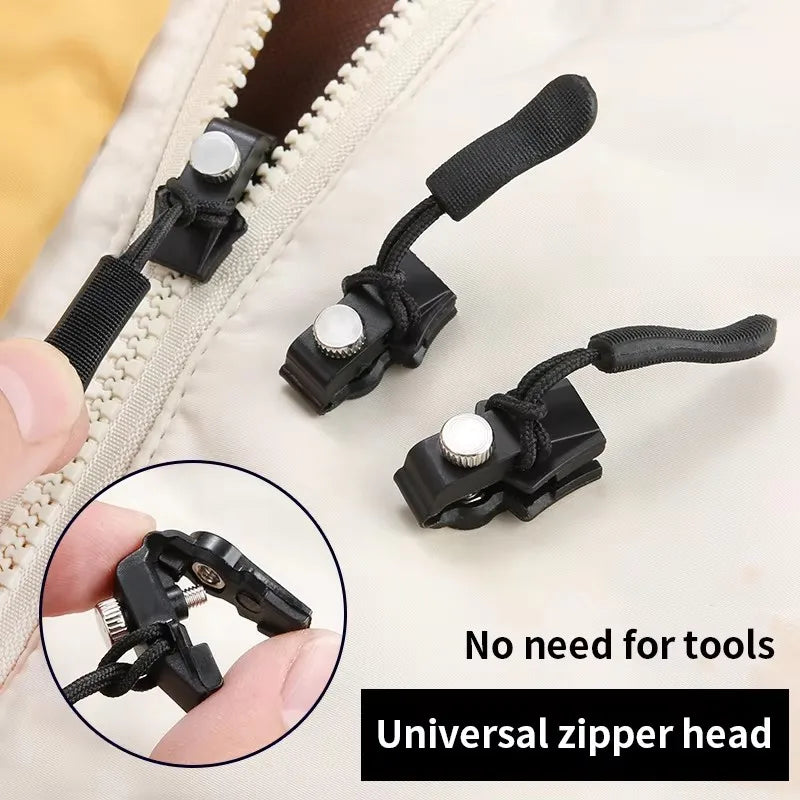 Universal Zipper Repair Kit – Replacement Slider Pulls 3–60 Pcs