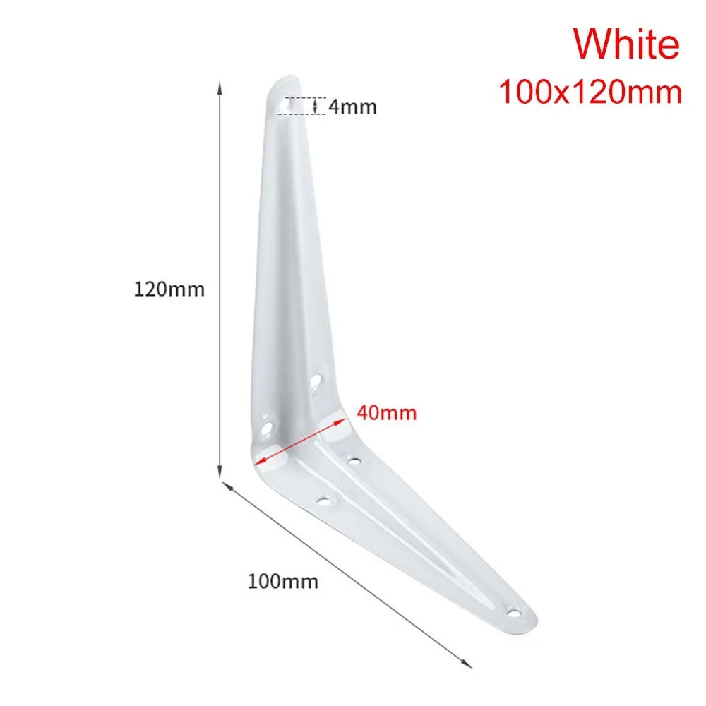 Metal L-Shaped Triangular Wall Shelf Bracket 4–14" | Corner Brace