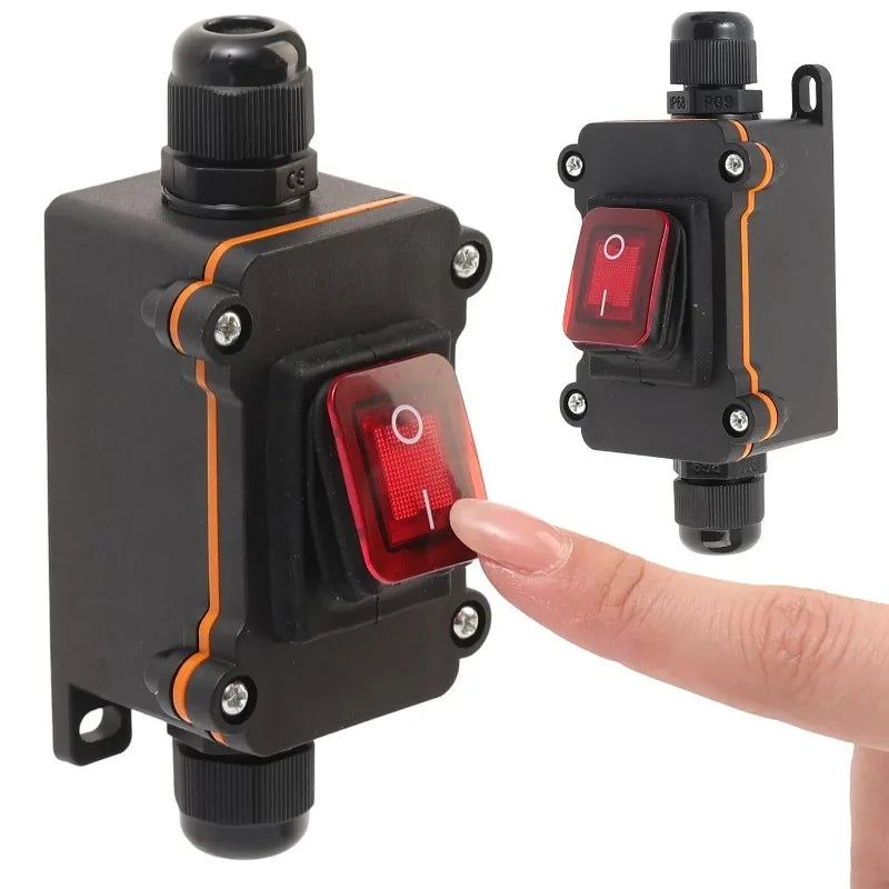 IP67 Waterproof Inline Switch 12V DC 20A Heavy Duty Power Switch