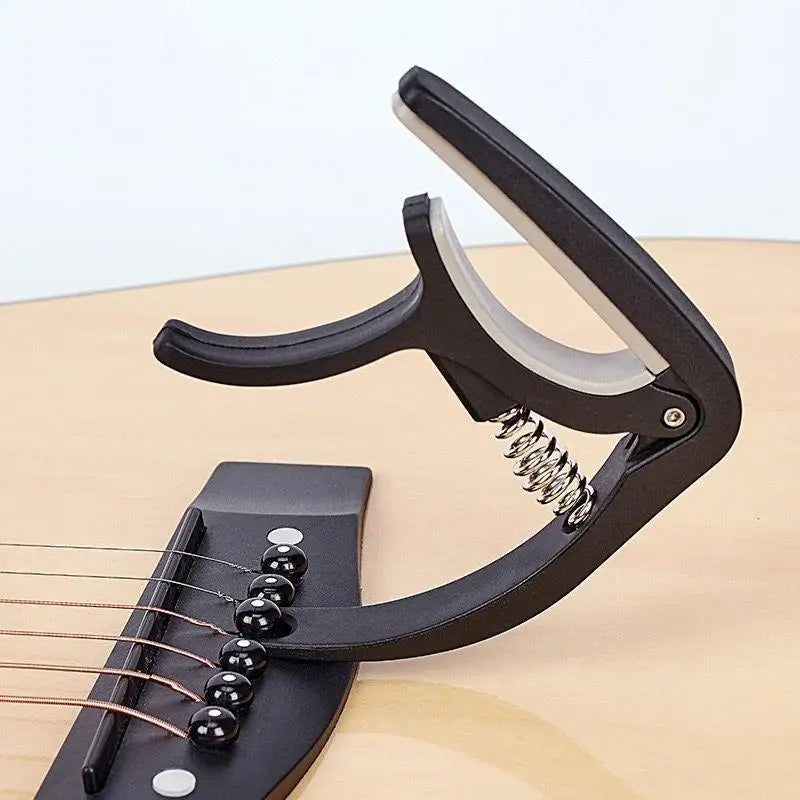 Portable Guitar Capo – 6-String Plastic Clamp | Stage & Practice