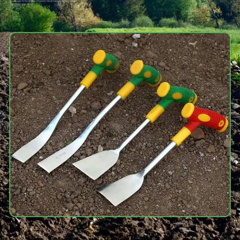 Stainless Steel Garlic Digging Shovel – T-Handle Garden Trowel
