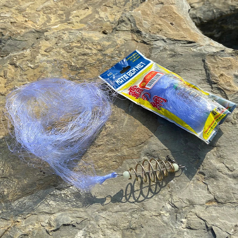 Fishing Bundle Set – Net, Spring Bait Cage & Hook Rig