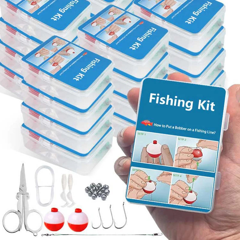 24-Piece Emergency Fishing Kit – Portable Mini Tackle Box