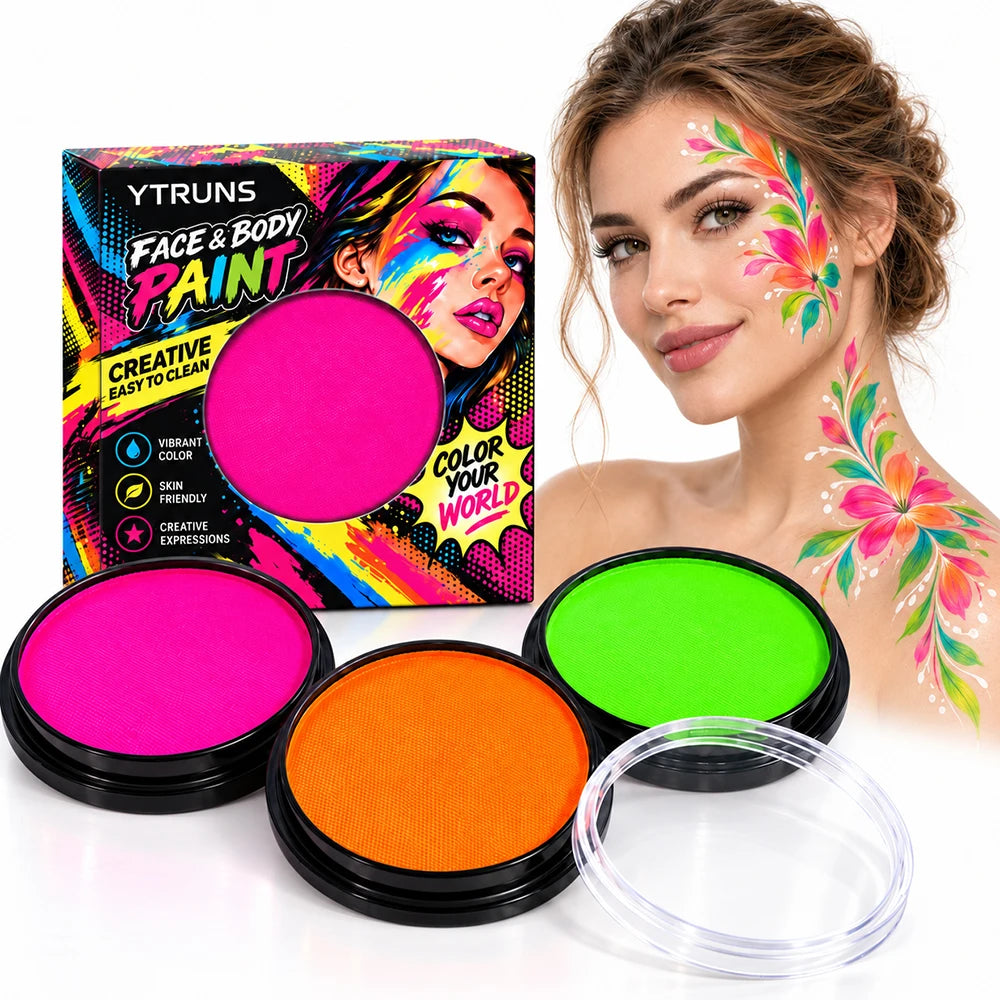 YTRUNS Water-Soluble Face & Body Paint Palette | Makeup
