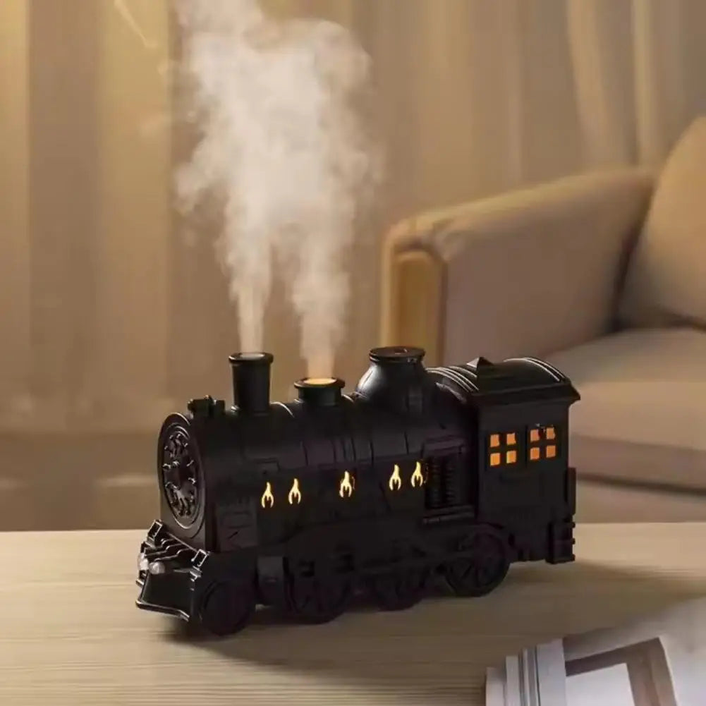 Vintage Train Humidifier & Aromatherapy Diffuser | LED Ambient