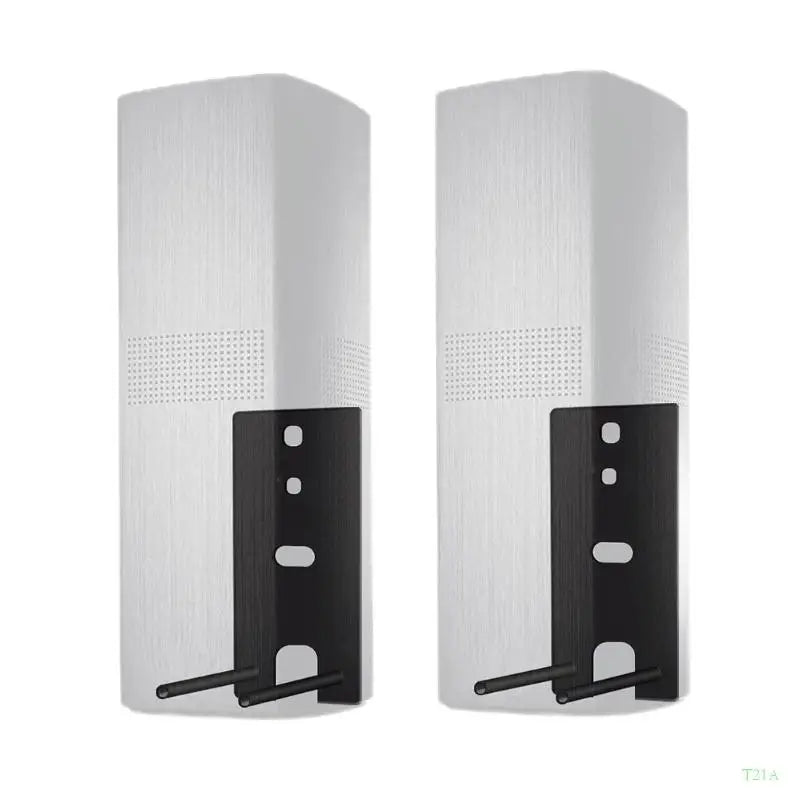 T21A Steel Speaker Wall Brackets – Pair for Home Theater
