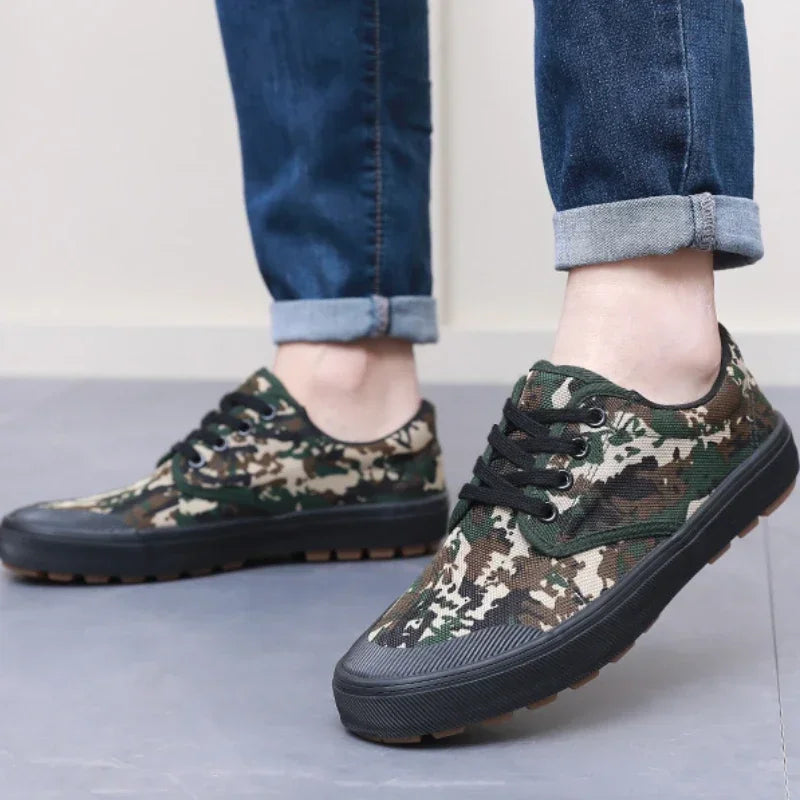 LEDP Men's Non-Slip Vulcanized Canvas Sneakers | Mesh Breathable
