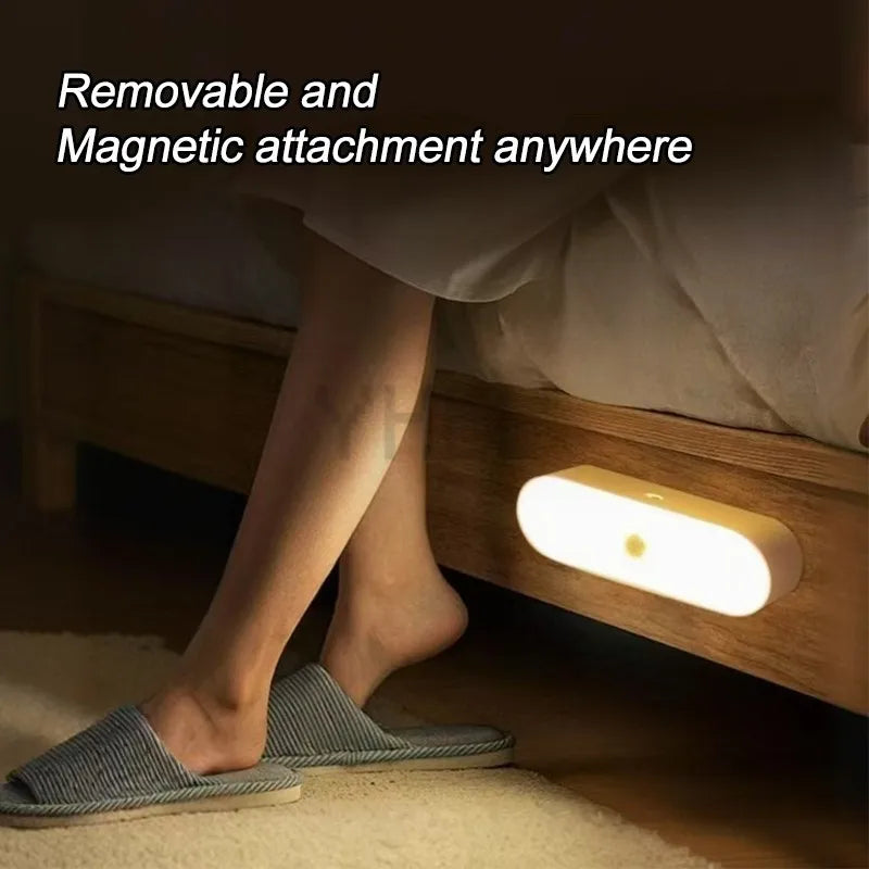 Wireless LED Motion Sensor Night Light – USB Rechargeable