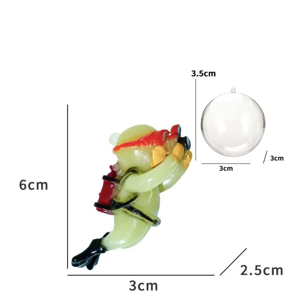 Glow in the Dark Mini Diver Resin Fish Tank Ornament