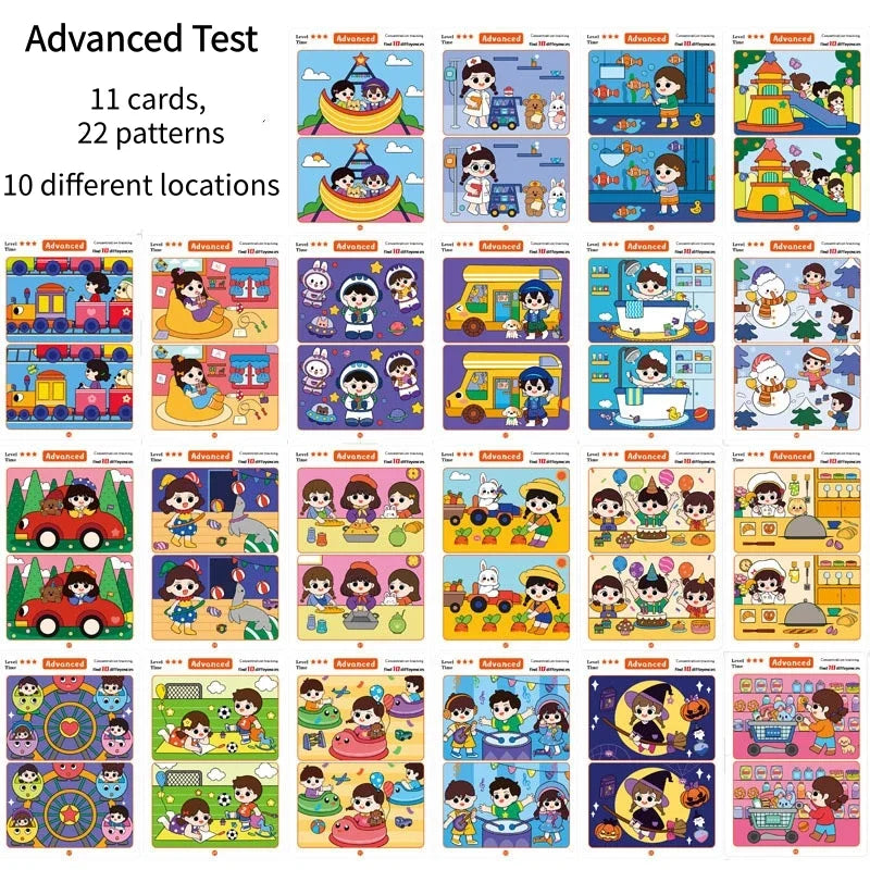 Find the Differences Card Game – Reusable Kids Puzzle
