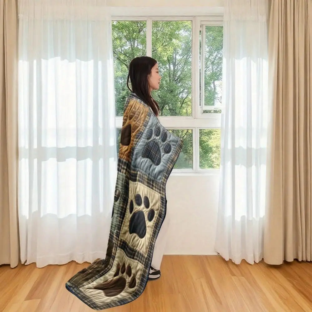 Ultra Soft Sherpa Fleece Blanket – Reversible Cartoon Throw