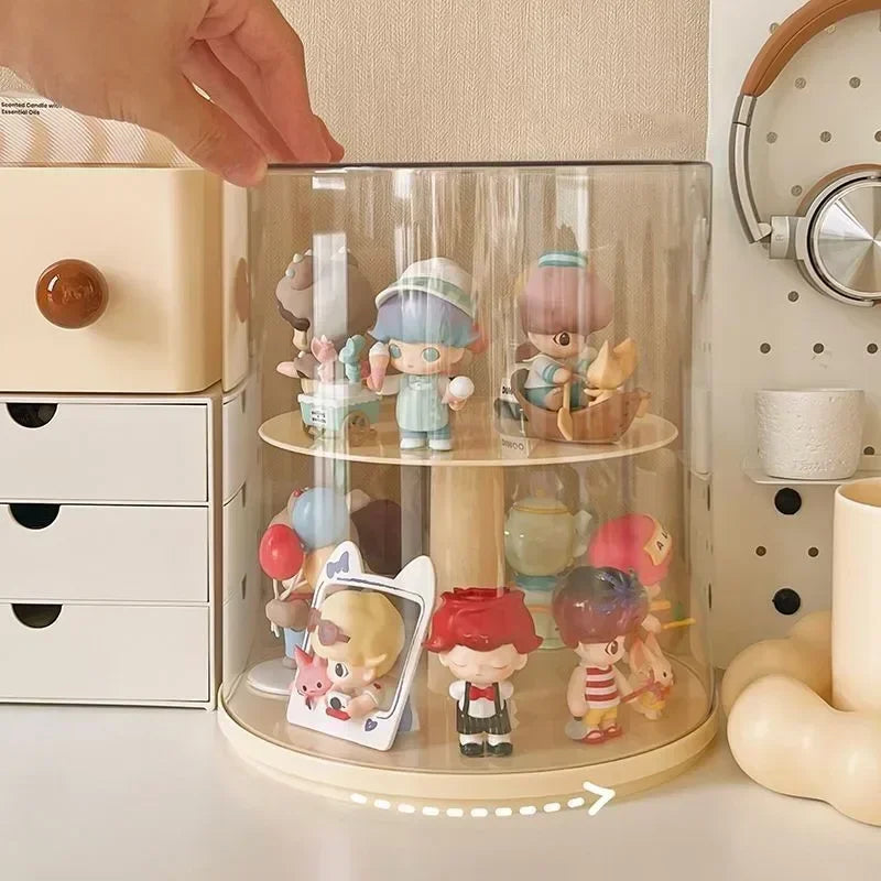 Rotating Multi-Layer Display Rack for Action Figures & Dolls