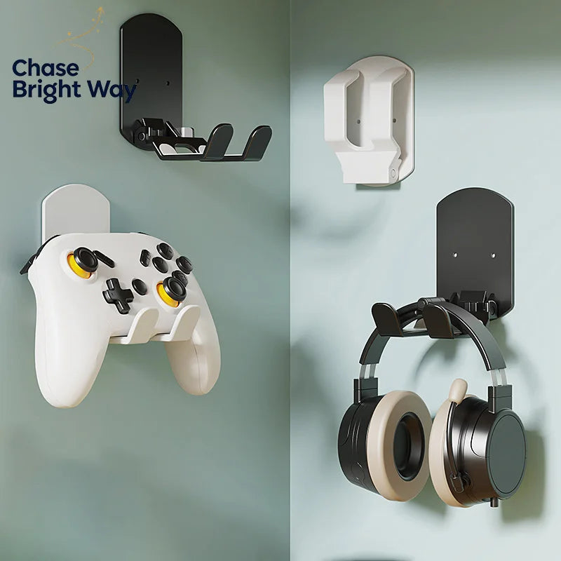 Wall Mount Game Controller Holder – No-Drill Gamepad Rack