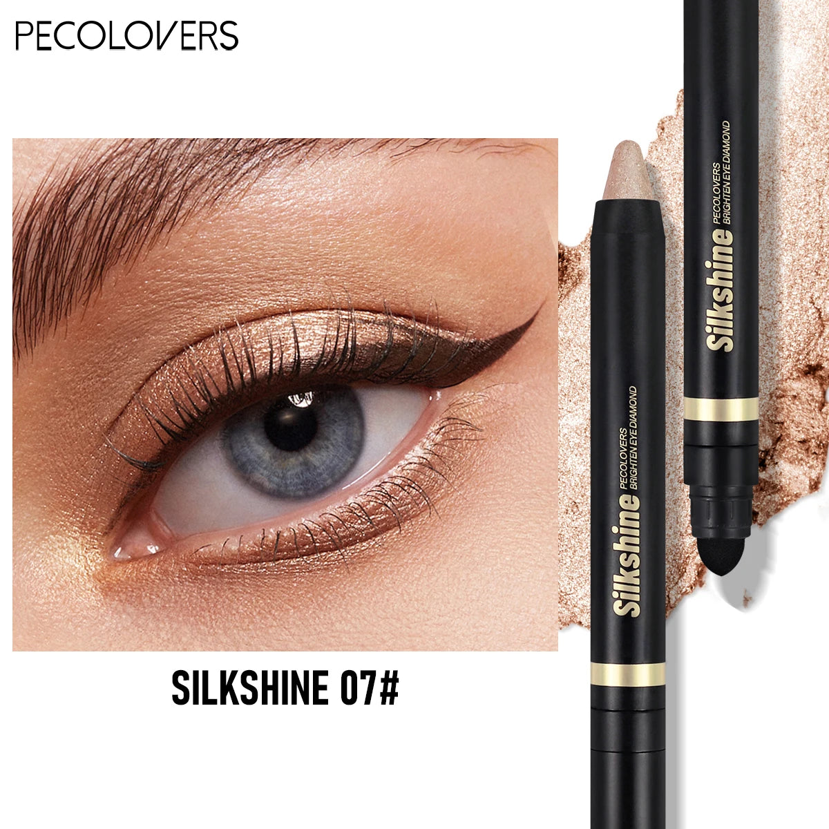 Pearly Multicolored Eyeshadow Stick – Sparkle & Long-Lasting