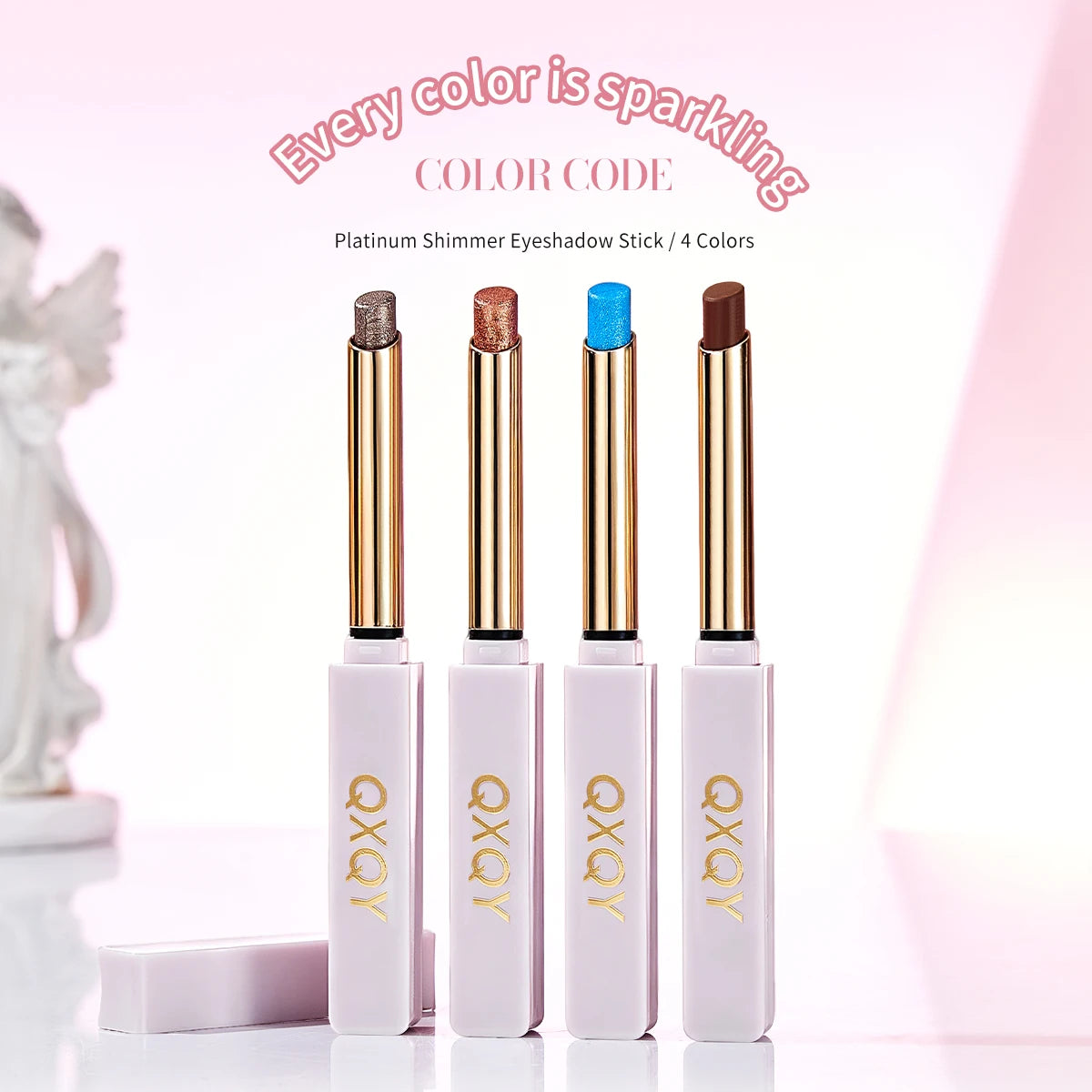 QXQY Platinum Glitter Eye Shadow Stick – Sapphire Blue