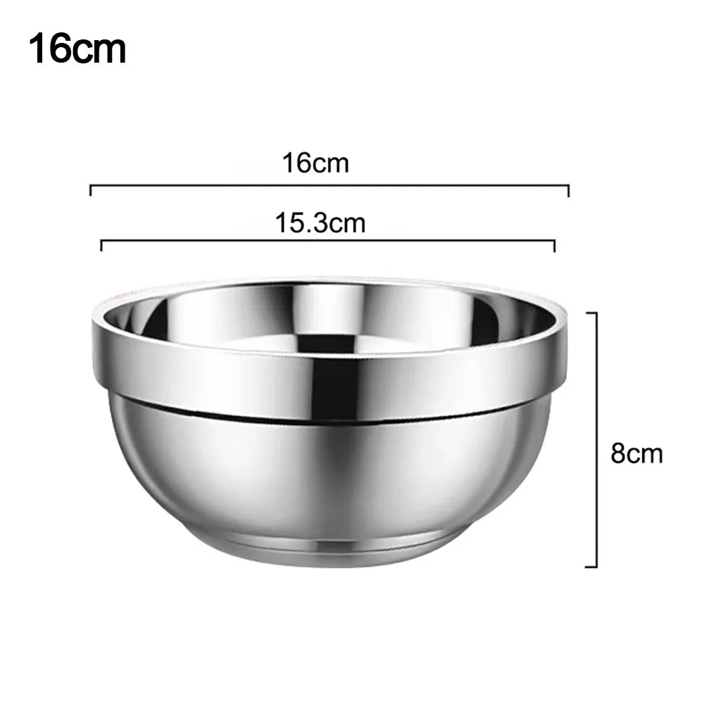 316 Stainless Steel Double-Wall Insulated Bowl – Anti-Scald