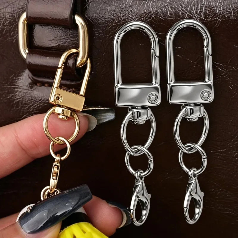 Metal Lobster Clasp Rotating Keychain – 10-Pack DIY Hardware