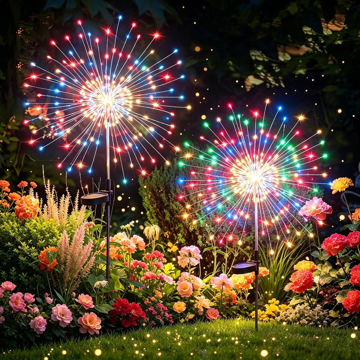 Solar Firework Fairy String Lights – 200 LED Outdoor Garden