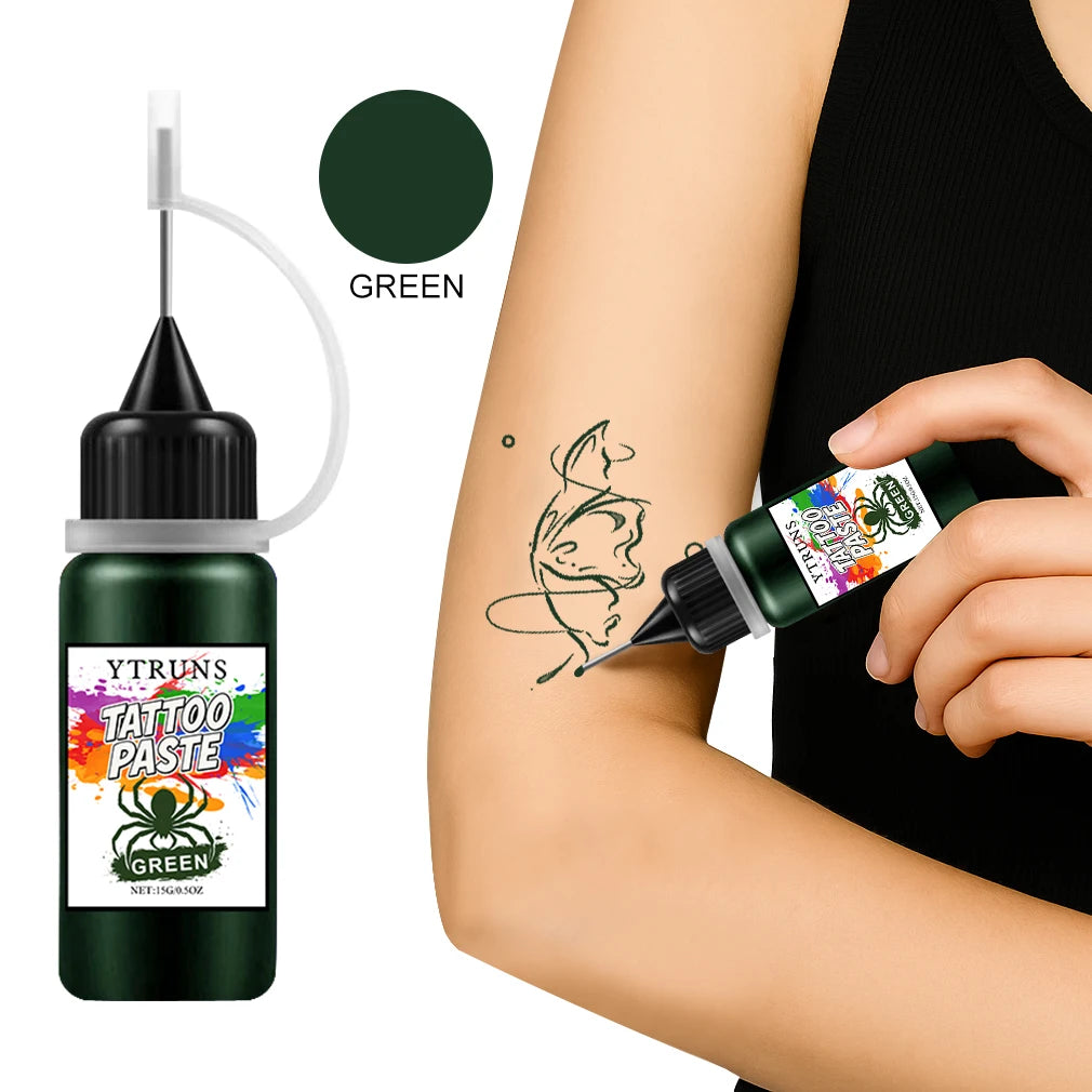 Colorful Henna Tattoo Paste – Plant-Based DIY Body Art Cone