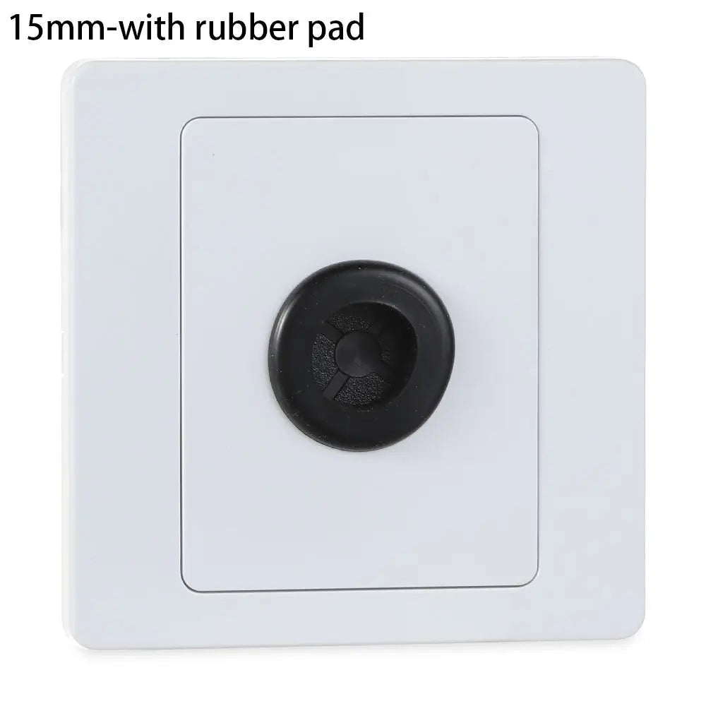Wall Blank Panel Cable Cover with Outlet Hole & Rubber Pad