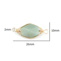 Natural Green Aventurine Stone Pendant Charm | DIY Jewelry