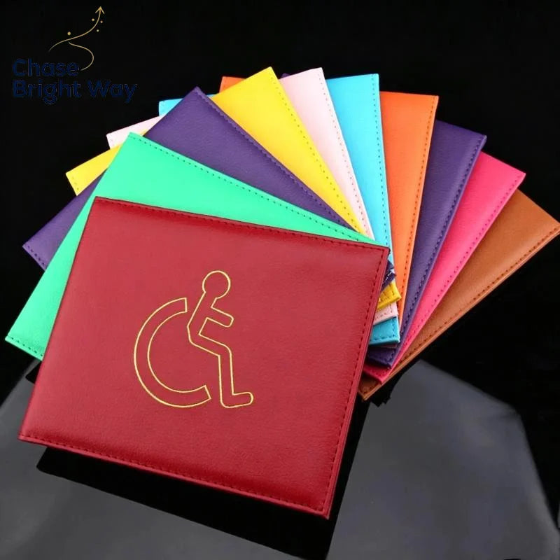 Waterproof PU Leather Accessibility ID & Certificate Holder