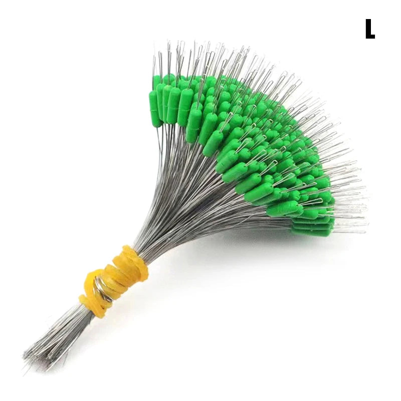 300-Pack Silicone Fishing Bobber Stoppers & Space Bean Connectors