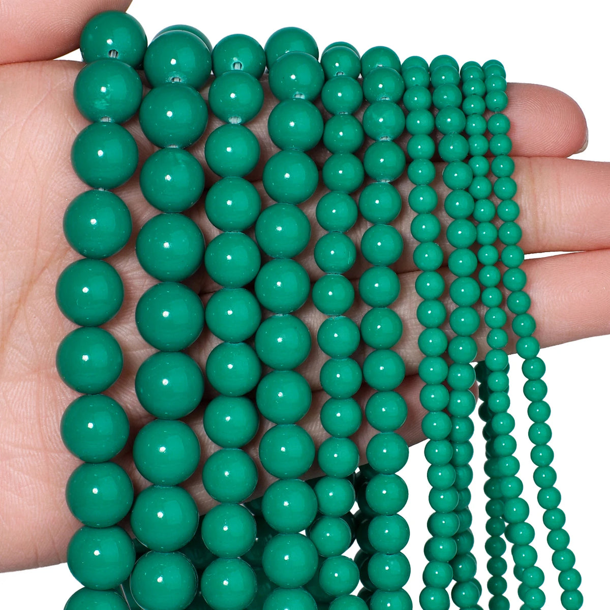 Turquoise Blue Howlite Round Beads 3–10mm | DIY Jewelry Making