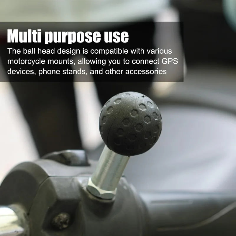 Motorcycle Ball Head Mount Adapter – M8/M10 Mirror Bracket