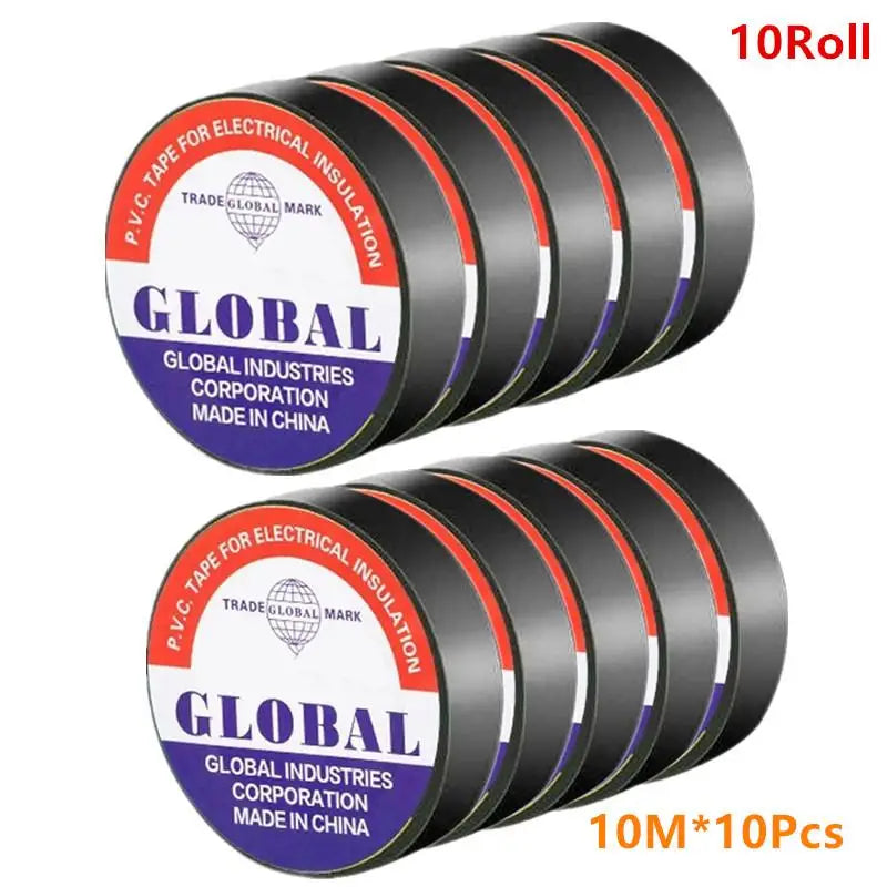 Flame Retardant PVC Electrical Insulation Tape | 1–10 Rolls 10M