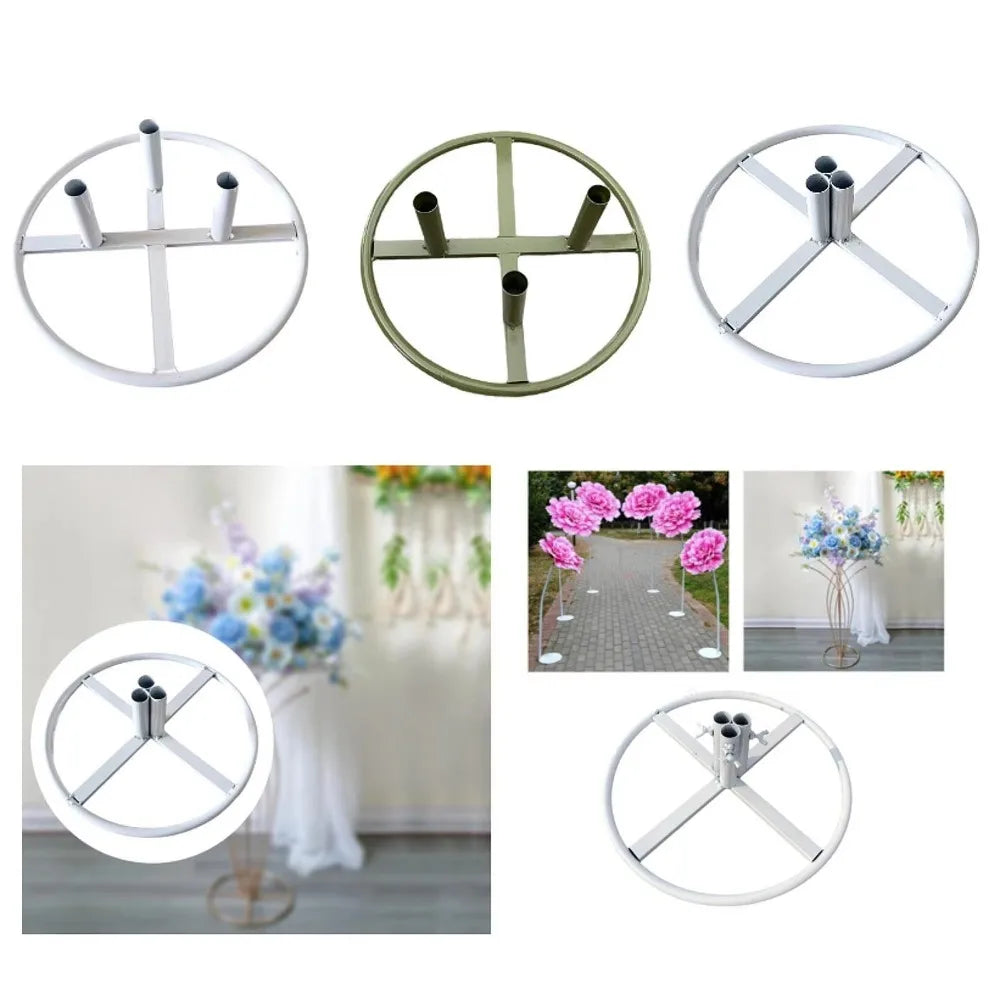 Iron Flower Pole Display Stand – Giant Floor Standing Metal Base