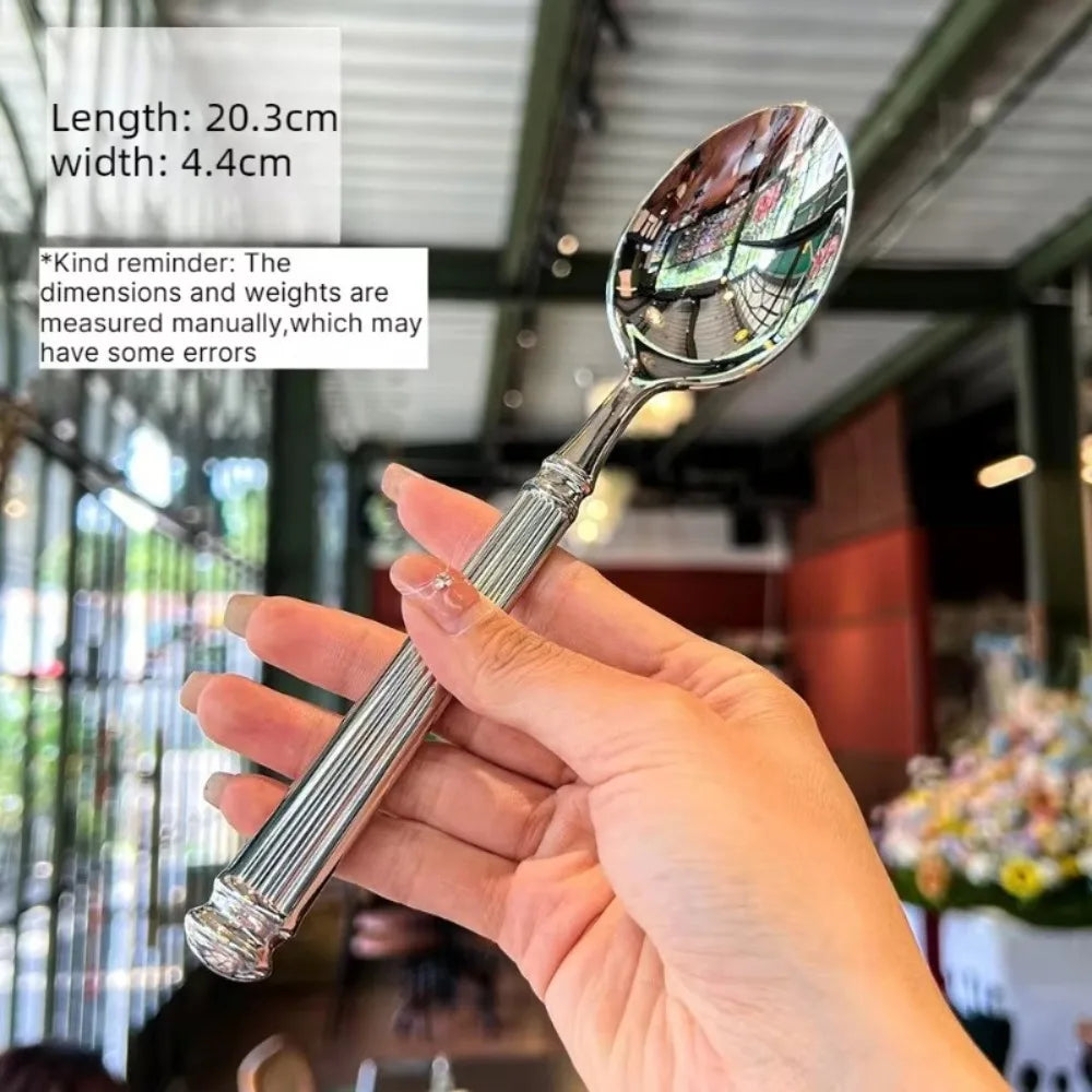 Stainless Steel Flatware Set | Roman Column Mirror Polished