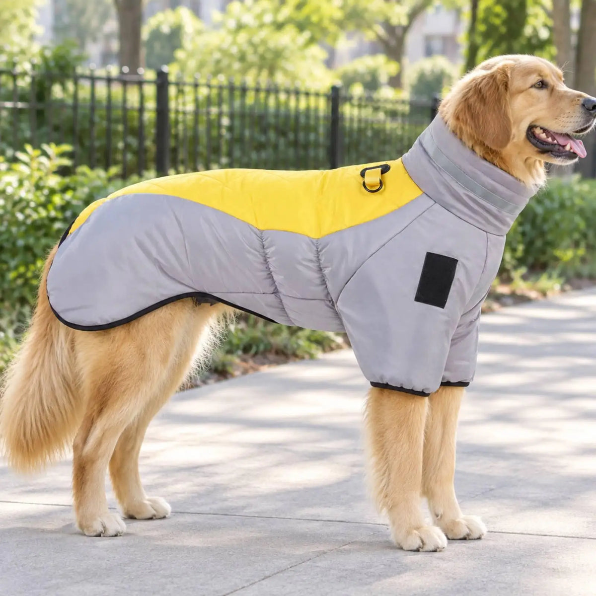 Reflective Quilted Dog Winter Coat – Water-Resistant Jacket