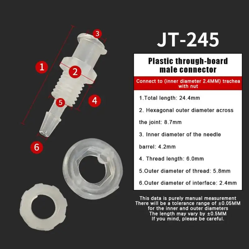 Luer Lock Straight Adapter – PP Plastic Syringe Air Valve