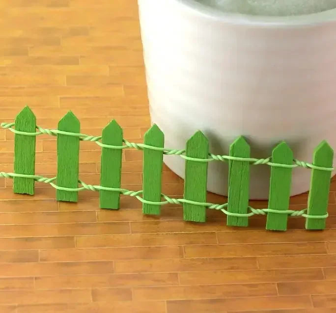 5-Piece Miniature Garden Fence Gate Set | DIY Micro Landscape