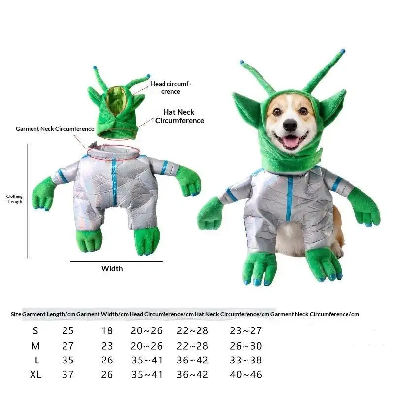 Alien Pet Costume – Funny Dog & Cat Holiday Cosplay Outfit