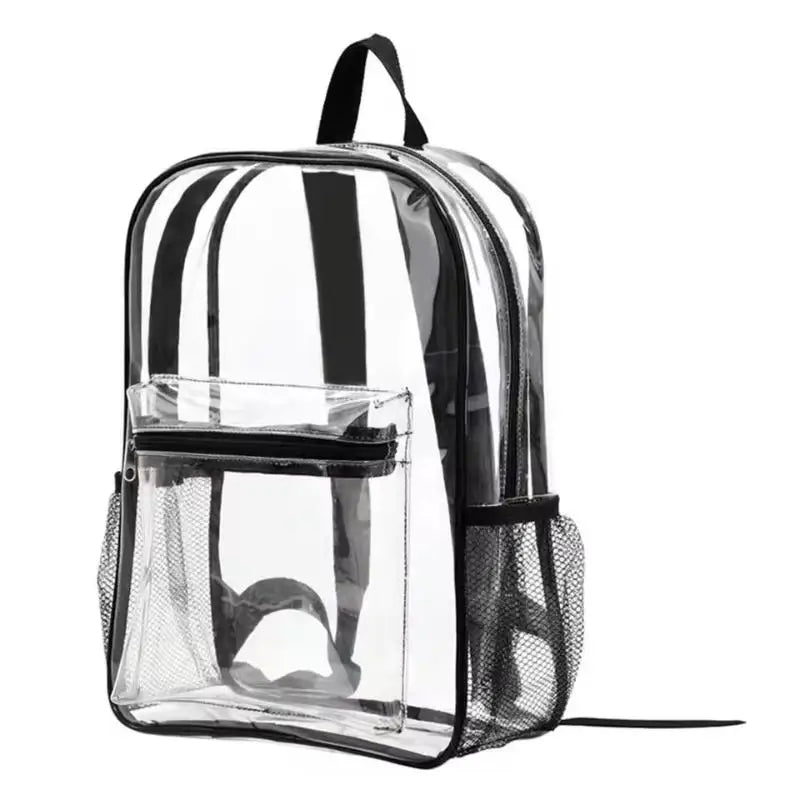 Transparent PVC Waterproof Backpack – Large Capacity Sports Bag