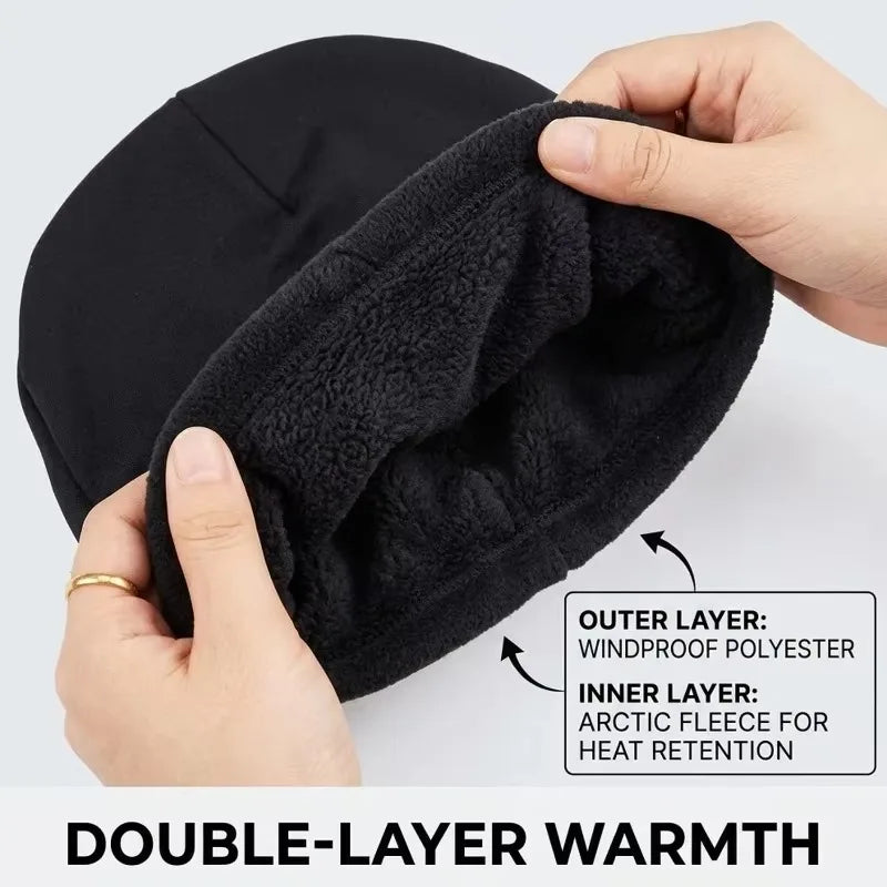 Winter Fleece Thermal Balaclava – Windproof Full Face Riding Hood