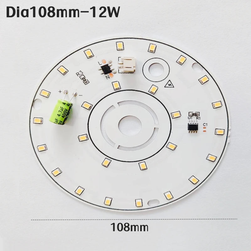 10-Pack AC220V SMD2835 LED Module Chips – Driver-Free 1.5W–12W