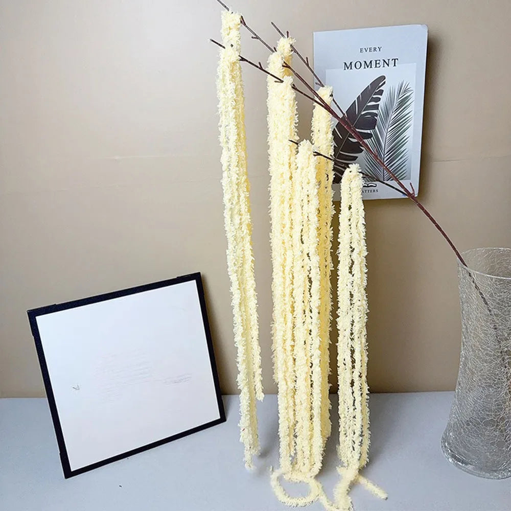Multicolor Amaranthus Artificial Hanging Plant – Yarn Tassel
