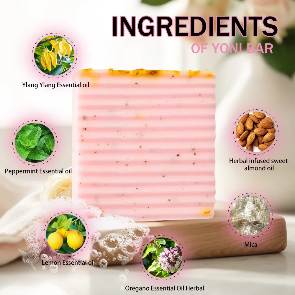 Natural Vegan Yoni Bar Soap – pH Balance & Intimate Hygiene
