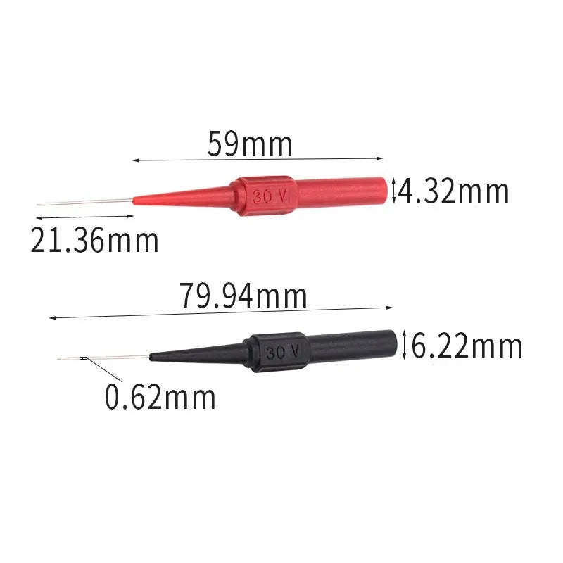 Back-Piercing Needle Tip Probes – Multimeter Auto Diagnostic
