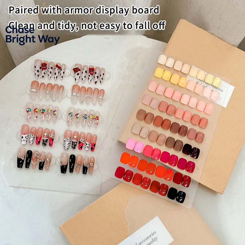 60/66pcs Clear Double-Sided Tape Dots for Nail Art Display