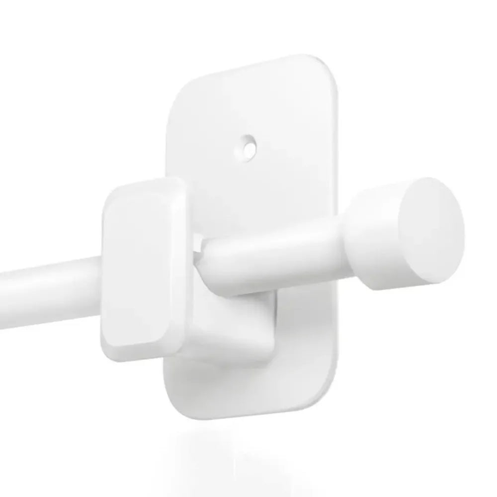 Self-Adhesive Curtain Rod Brackets | No-Drill Holders 2-Pack