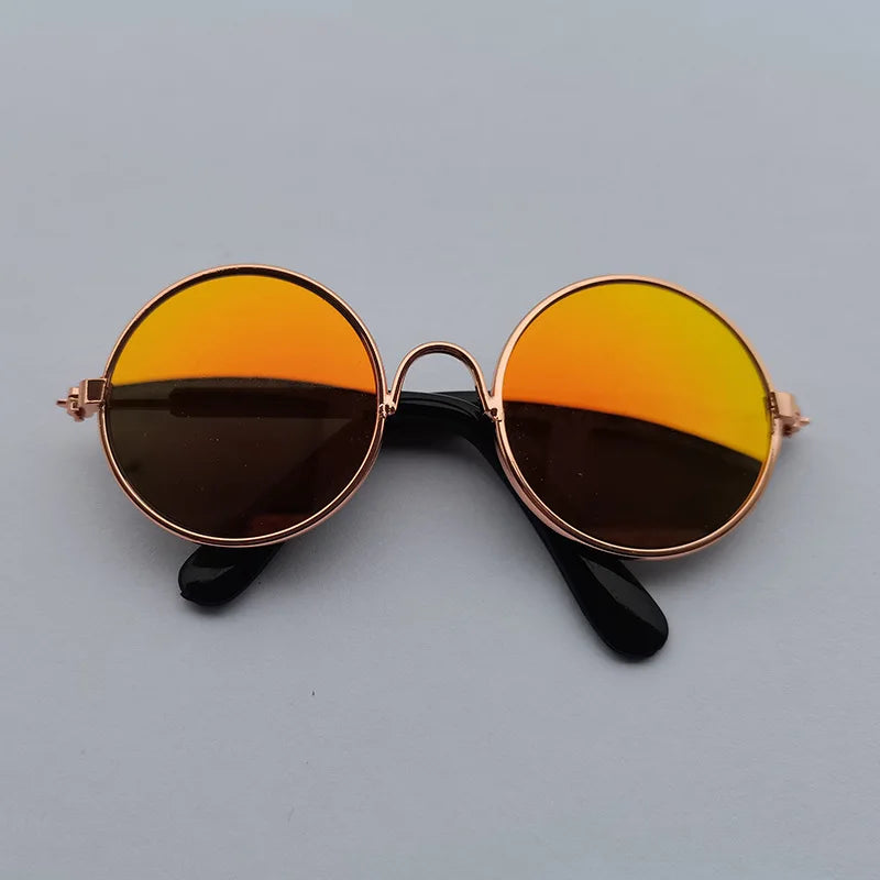 Vintage Round Pet Glasses – Dog & Cat Photo Prop Eyewear
